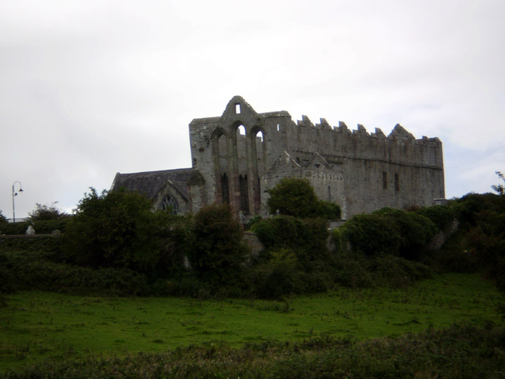Coming up on Ardfert Cathedral, County Kerry, Ireland