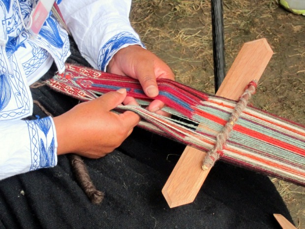 Small back-strap loom